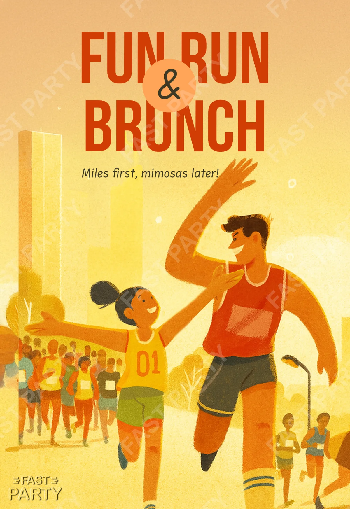 Marathon | Free Fitness Invitation Template