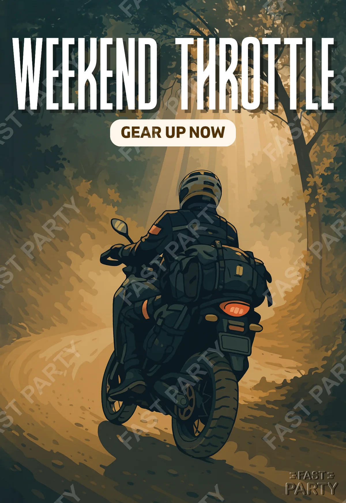 Weekend Ride | Free Travel Invitation Template