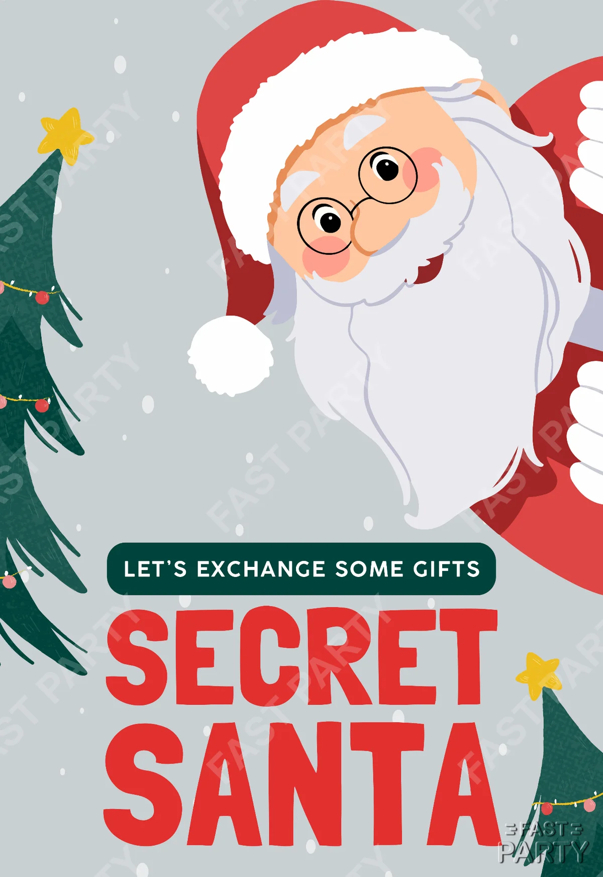 Secret Santa | Free Christmas Invitation Template